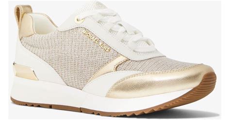 allie stride trainer michael kors|Michael Kors mesh trainer.